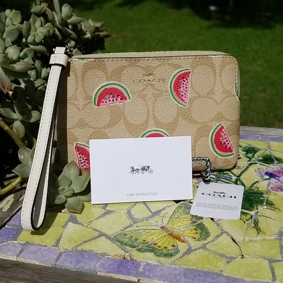 Coach Handbags - 🍉 Authentic Coach Watermelon 🍉 Wristlet 🍉